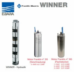 4 Zoll Tiefbrunnenpumpe EBARA WINNER 4N 4-48