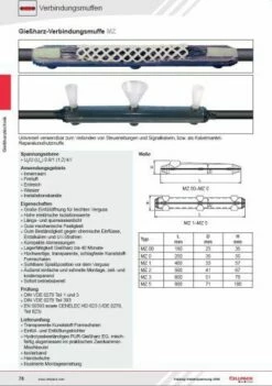 Gießharz-Verbindungsmuffe MZ