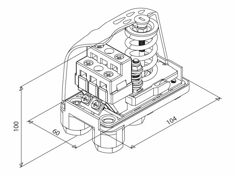 Mechanischer Druckschalter Italtecnica PM/5 1~250V 2 Mechanischer Druckschalter Italtecnica PM/5 1~250V - Image 2
