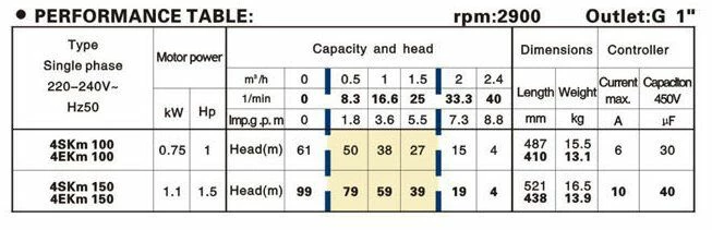 Tiefbrunnenpumpe 4SKM100 2 Tiefbrunnenpumpe 4SKM100 - Image 2