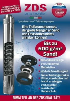 Tiefbrunnenpumpe ZDS QPGO.2-12 -BRUNNENPUMPEN Shop tiefbrunnenpumpe zds qpgo2 12 110